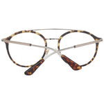 Police Brown Men Glasses Frame with metal and plastic full-rim design, aviator style, and demo lenses.