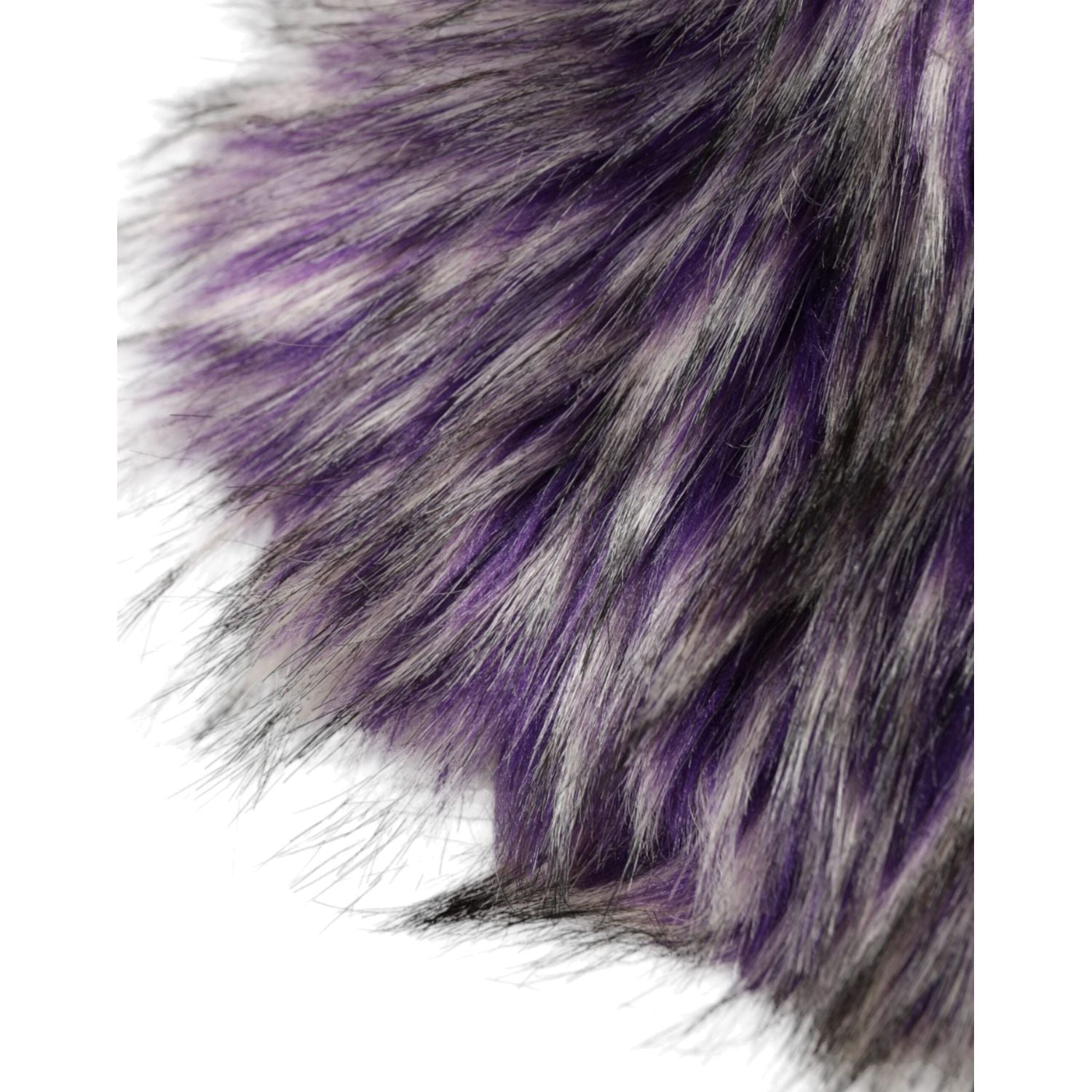 Dolce & Gabbana Purple Faux Fur Whole Head Wrap Hat