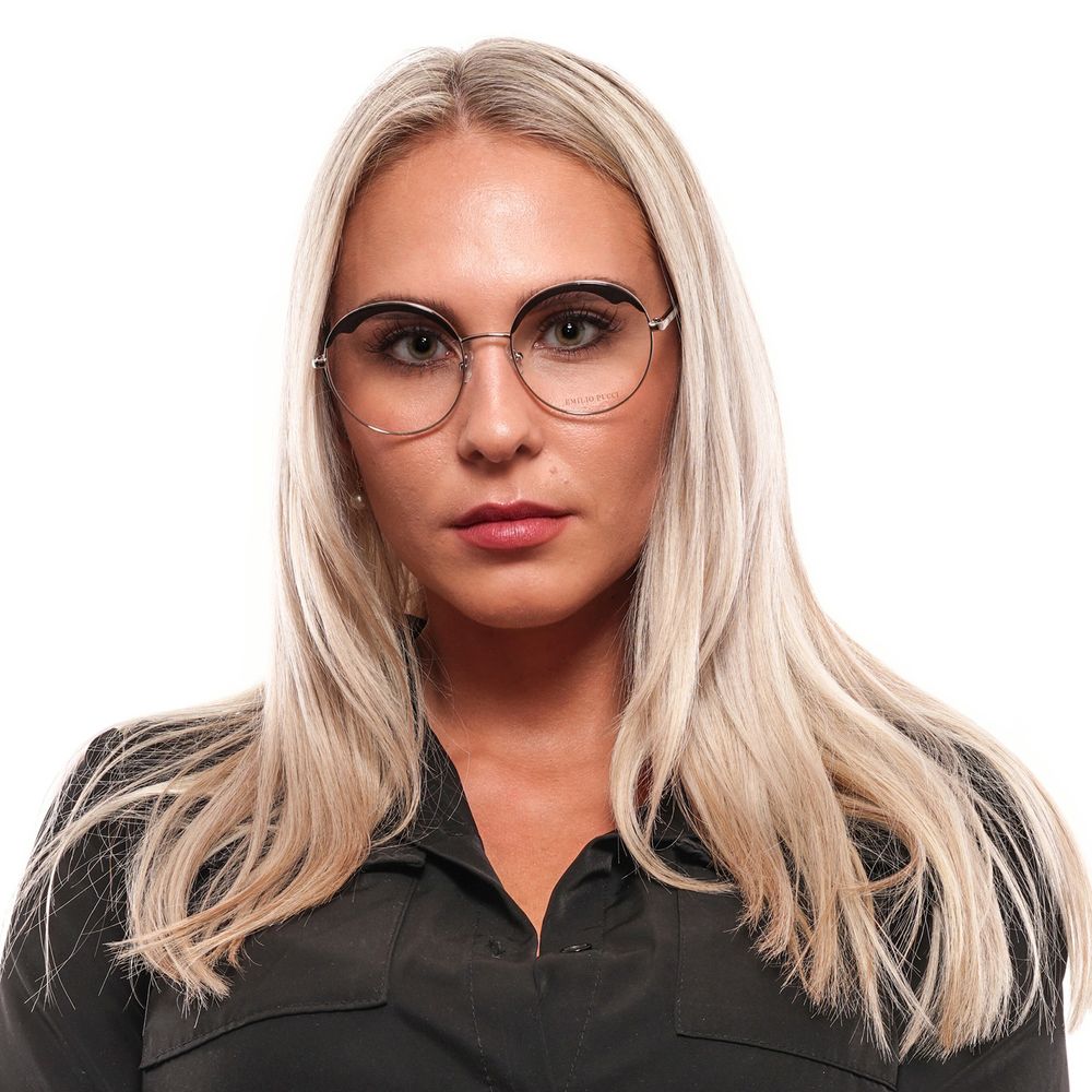 Emilio Pucci Black Metal & Plastic Glasses (Frames)