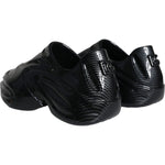 Dolce & Gabbana Black Foiled Rubber Toy Low Top Men Sneakers Shoes MV5827-44