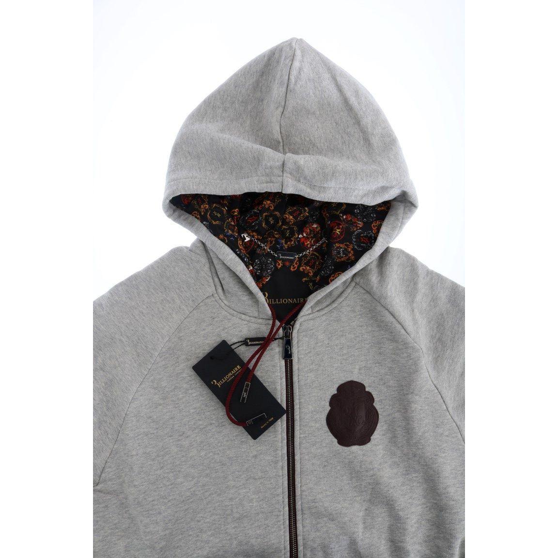 طقم رياضي أنيق من القطن باللون الرمادي من Billionaire Italian Couture