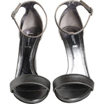 Dolce & Gabbana Silver KEIRA Heels Ankle Strap Sandals Shoes LA11339-40