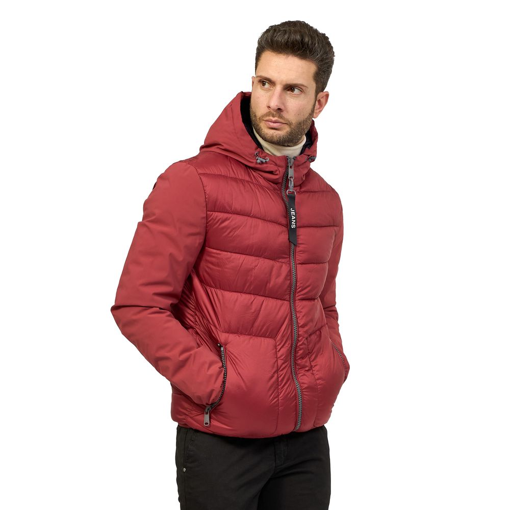 Yes Zee Red Nylon Men Jacket