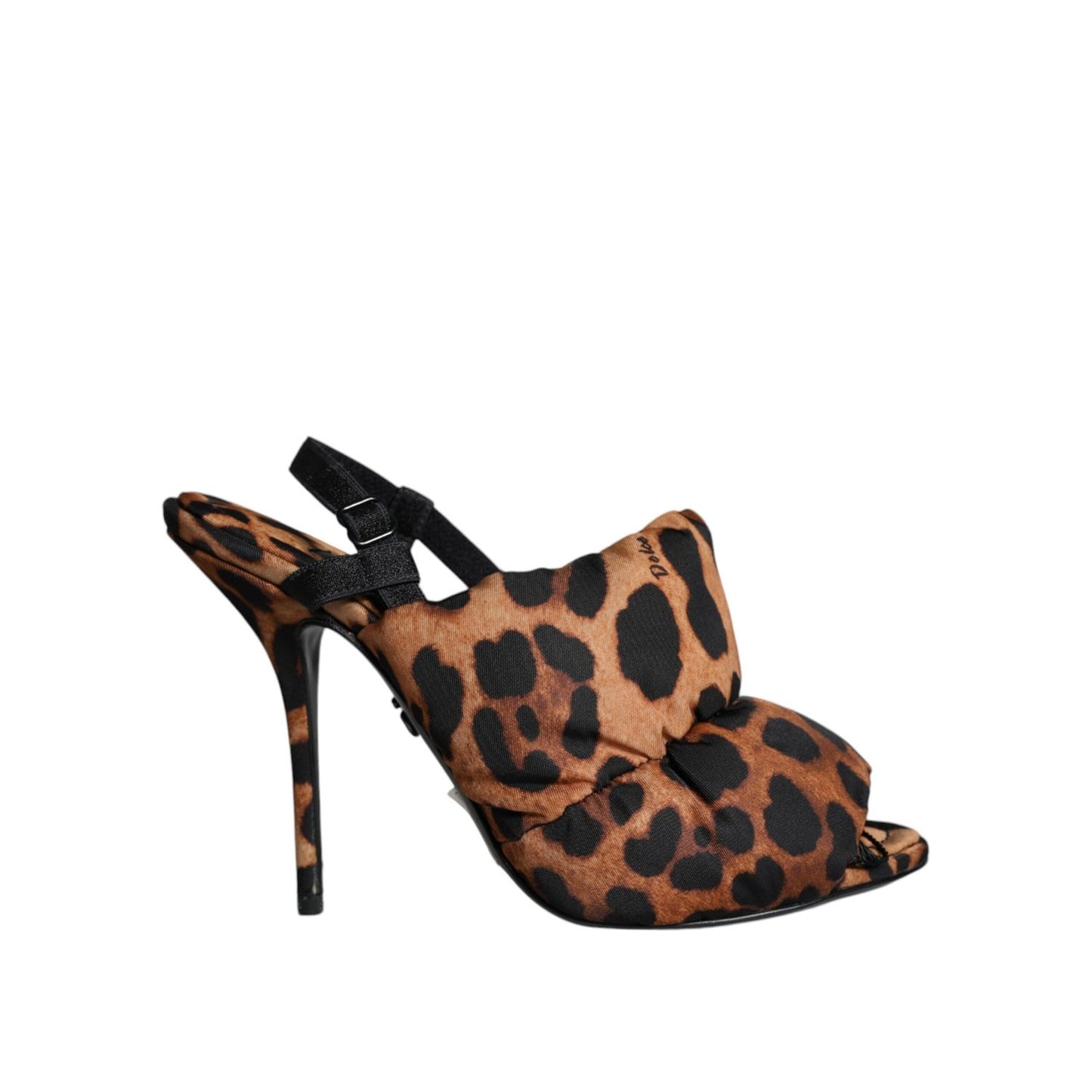 Dolce & Gabbana Brown Leopard Keira Slingback Sandals Shoes