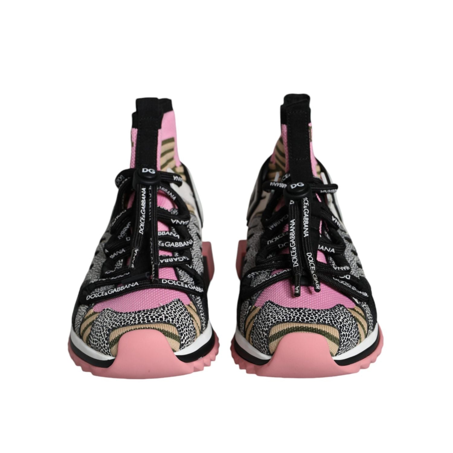 Dolce & Gabbana Multicolor Sorrento Socks Logo Sneakers Shoes