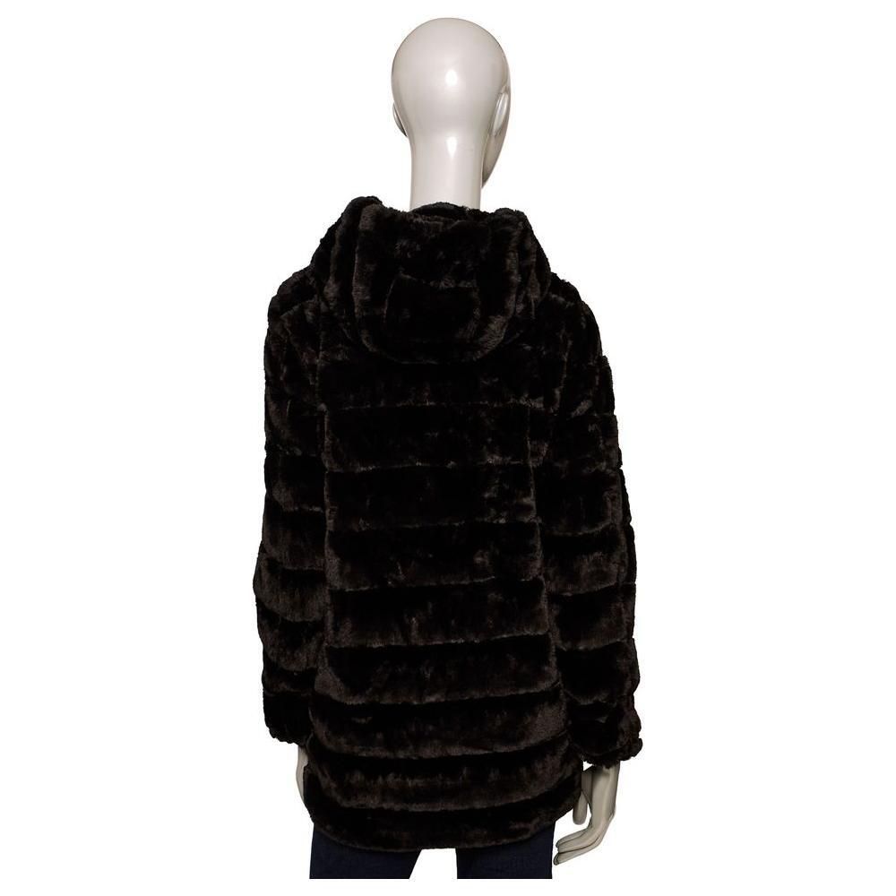 Baldinini Trend Black Polyester Jackets & Coat