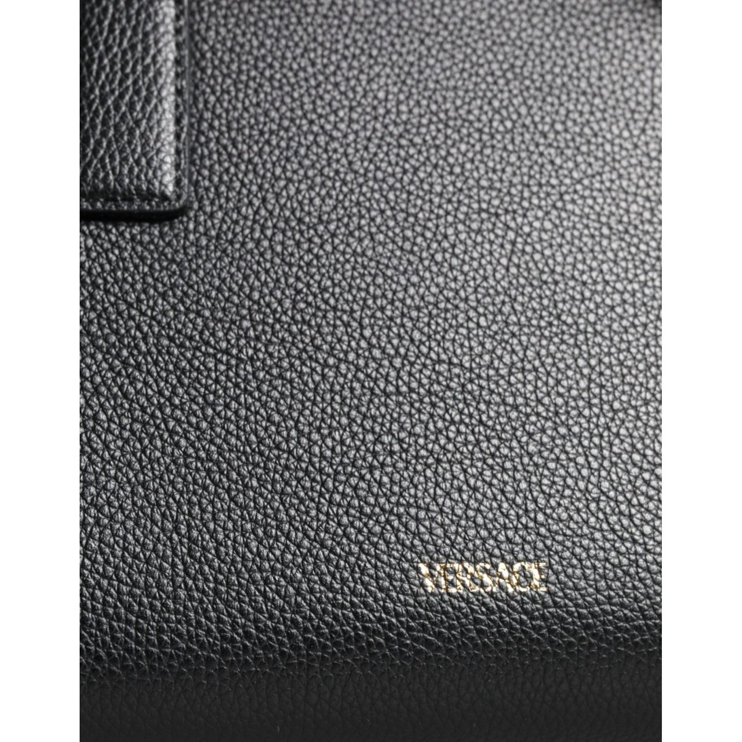 Versace Black Small Leather TopHandle Shoulder Crossbody Bag BAG1599