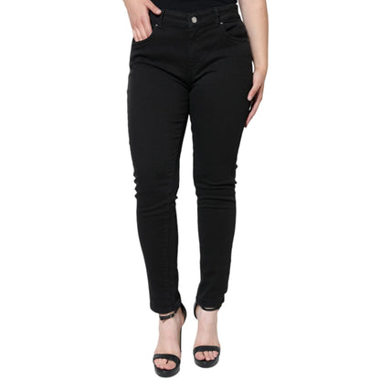 Dolce & Gabbana Black Cotton Stretch Skinny Denim Jeans