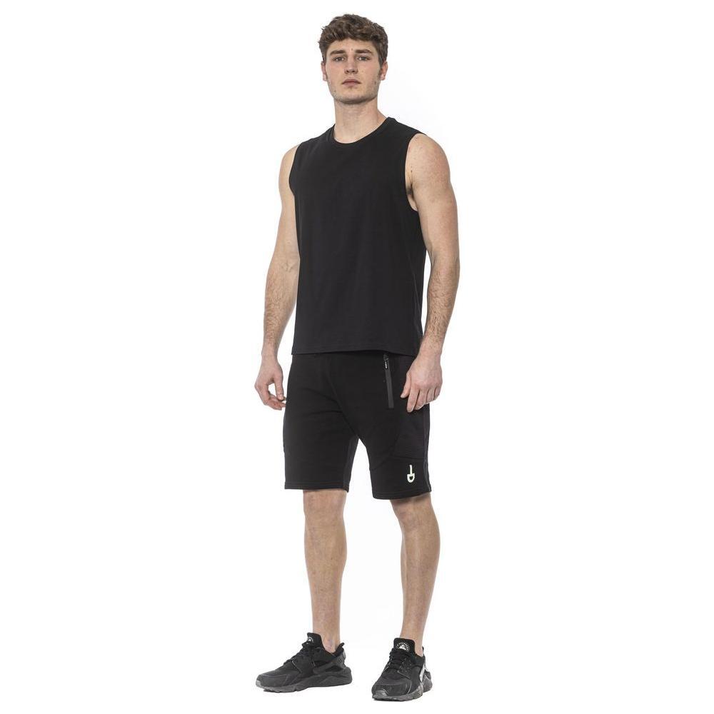Tond Black Cotton Men Tank Top
