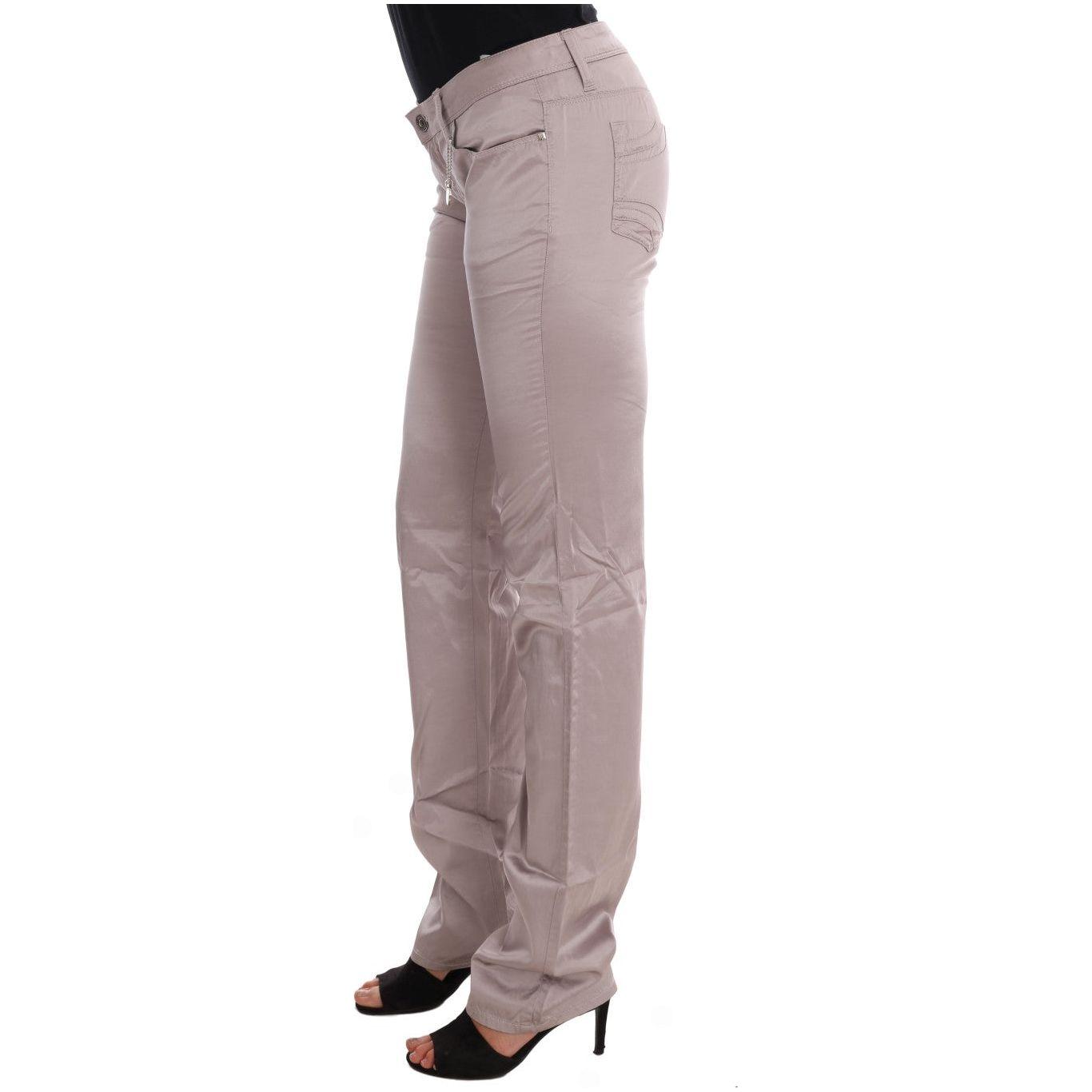 Costume National Beige Cotton Slim Fit Jeans Jeans & Pants