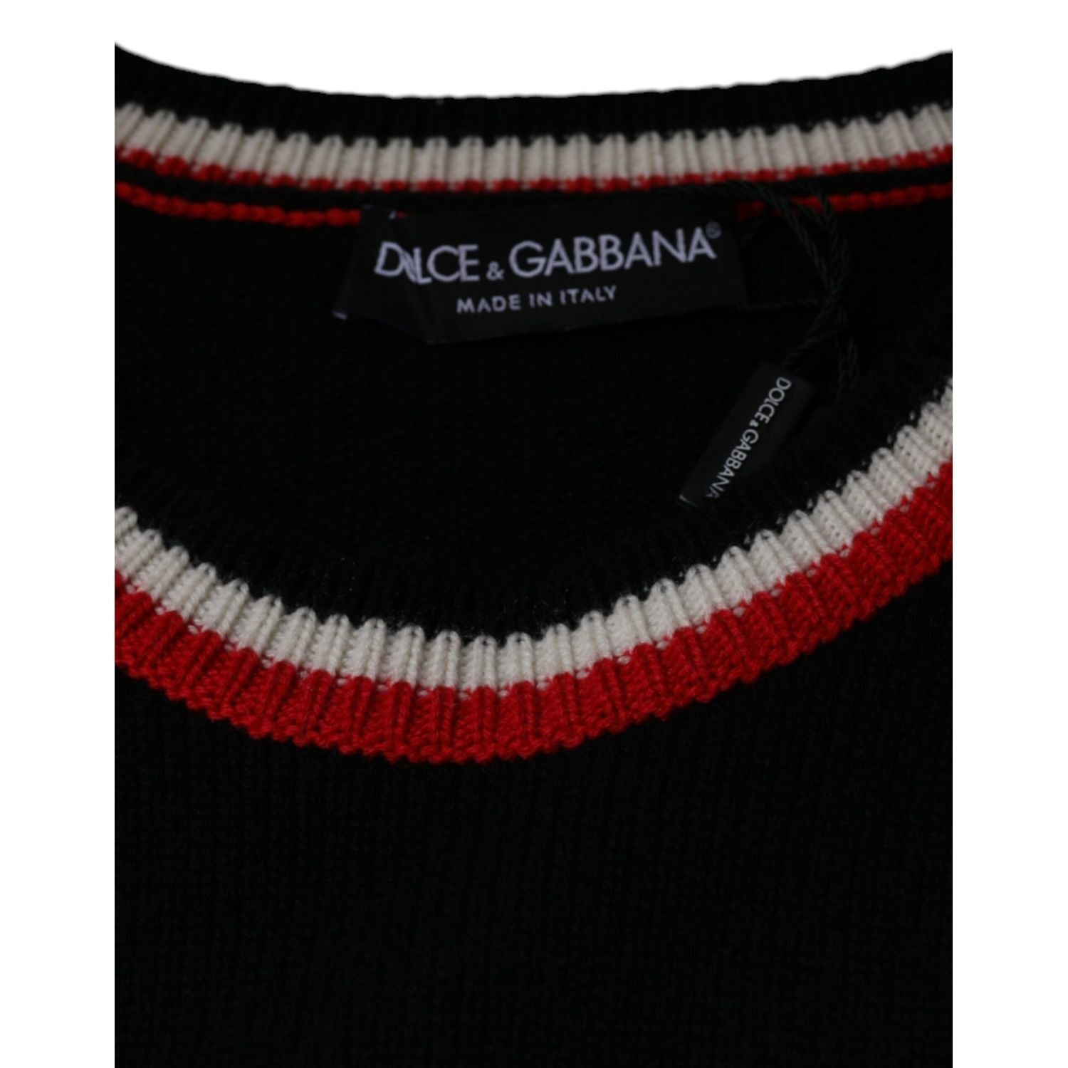 Dolce & Gabbana Black Cashmere Pig of the Year Pullover Sweater