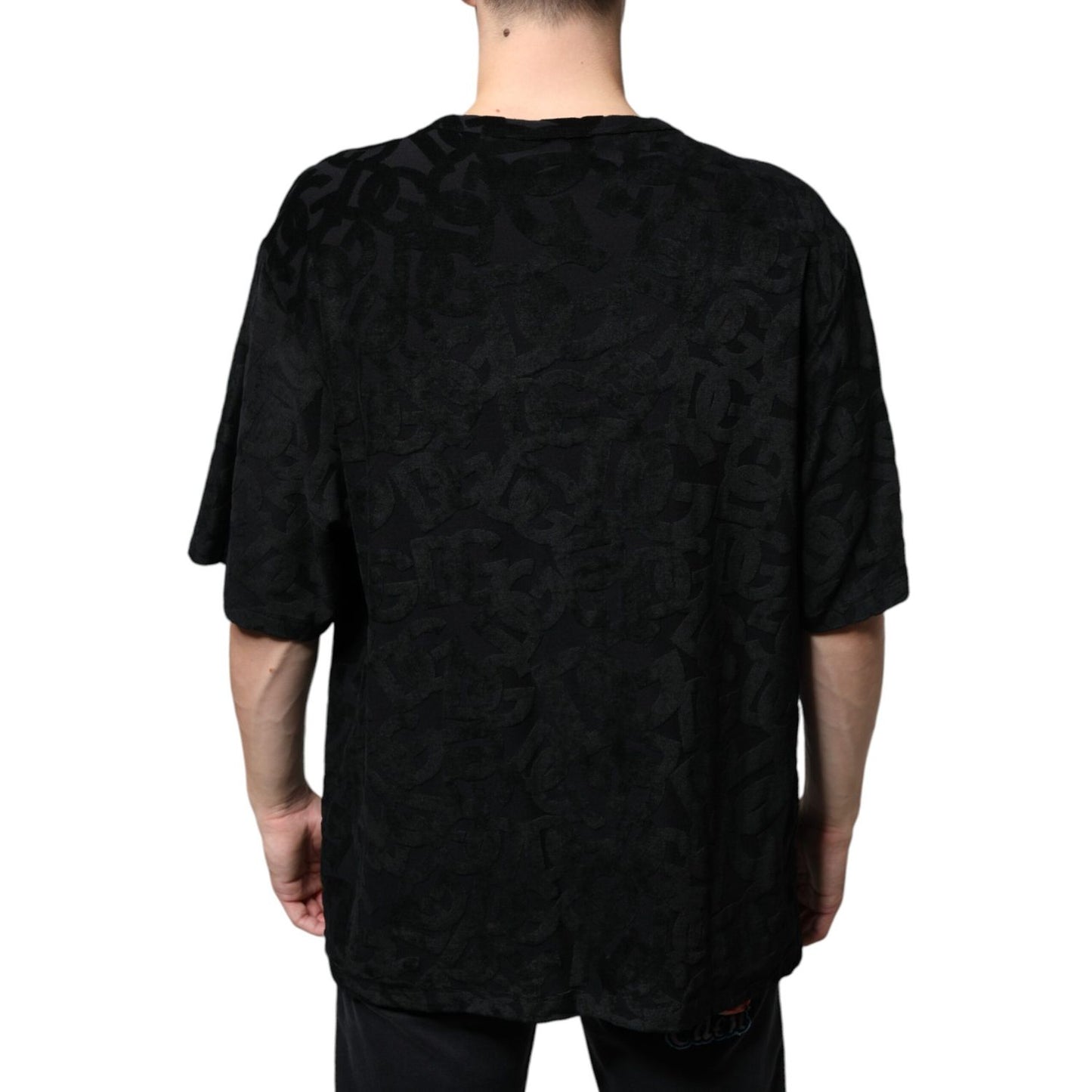 Dolce & Gabbana Black DG Mania Logo Print T-shirt