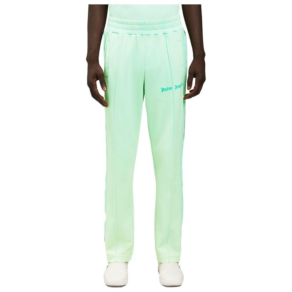 Palm Angels Green Nylon Men Pant