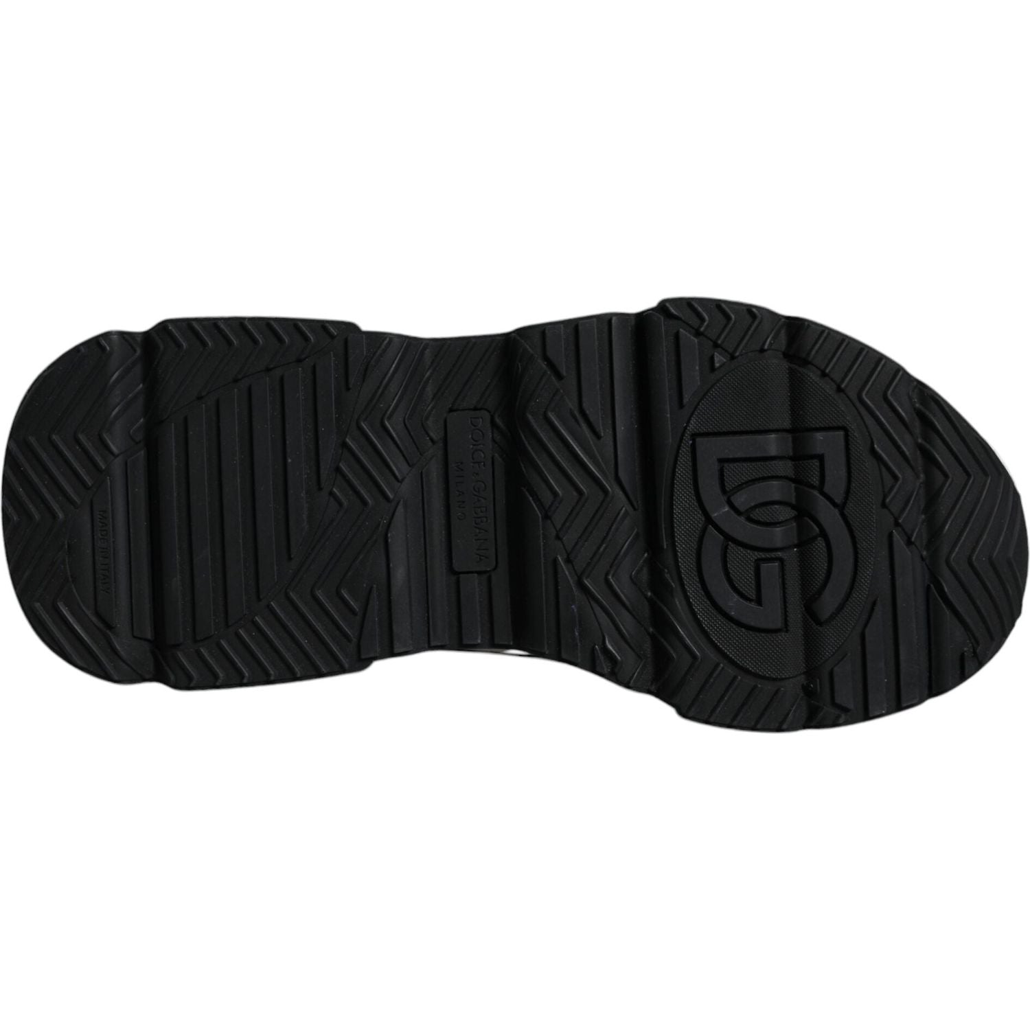 Dolce & Gabbana White Black Logo Plaque Daymaster Sneakers Shoes