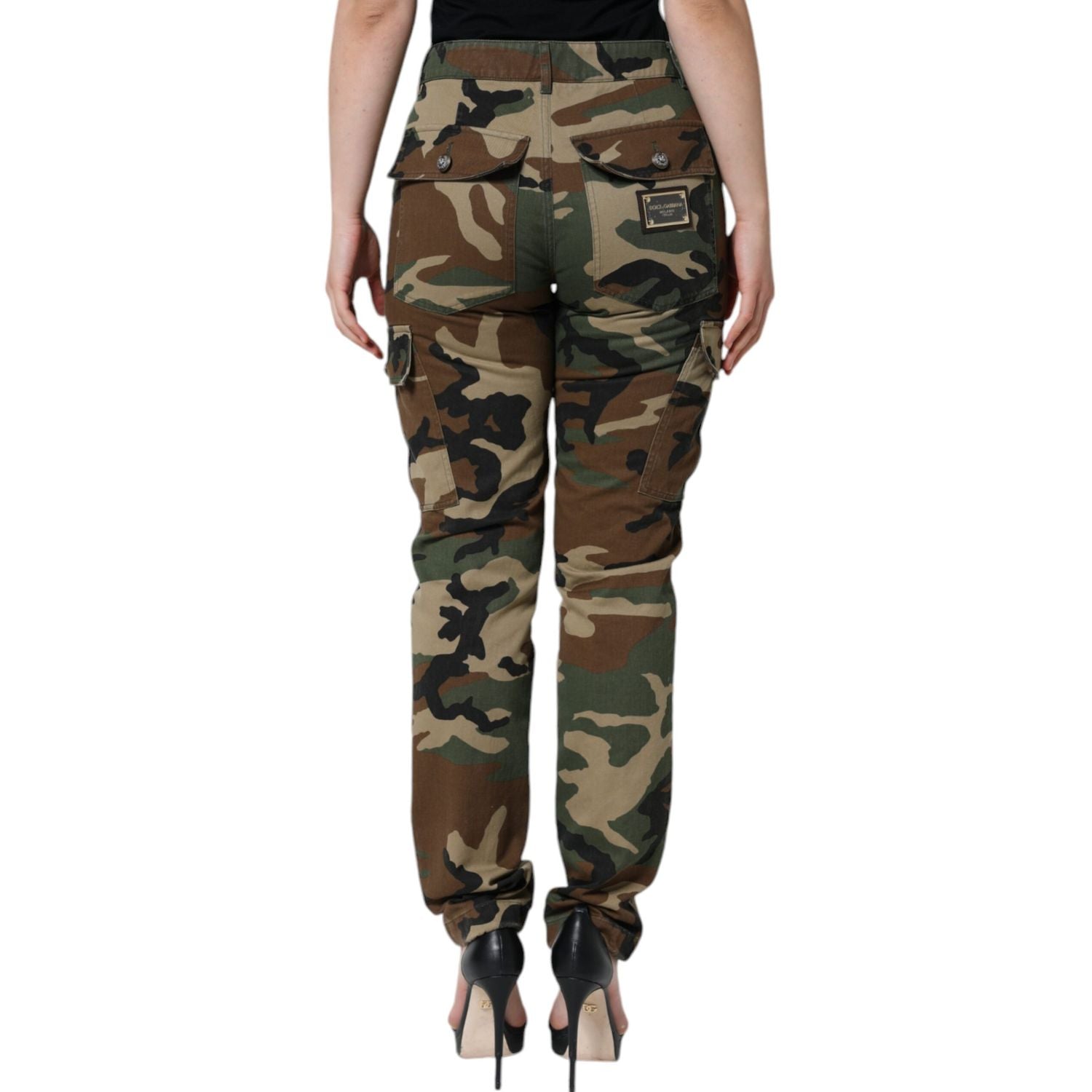 Dolce & Gabbana Multicolor Camouflage Cargo Pants