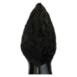 Dolce & Gabbana Elegant Black Xiangao Fur Beanie Hat Beanie Hat Dolce & Gabbana Black