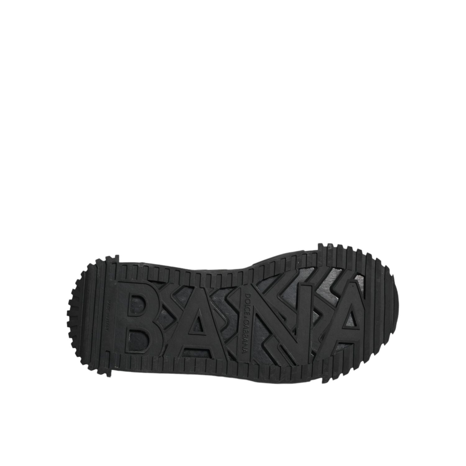 Dolce & Gabbana Black Logo Lace Up Low Top NS1 Sneakers Shoes