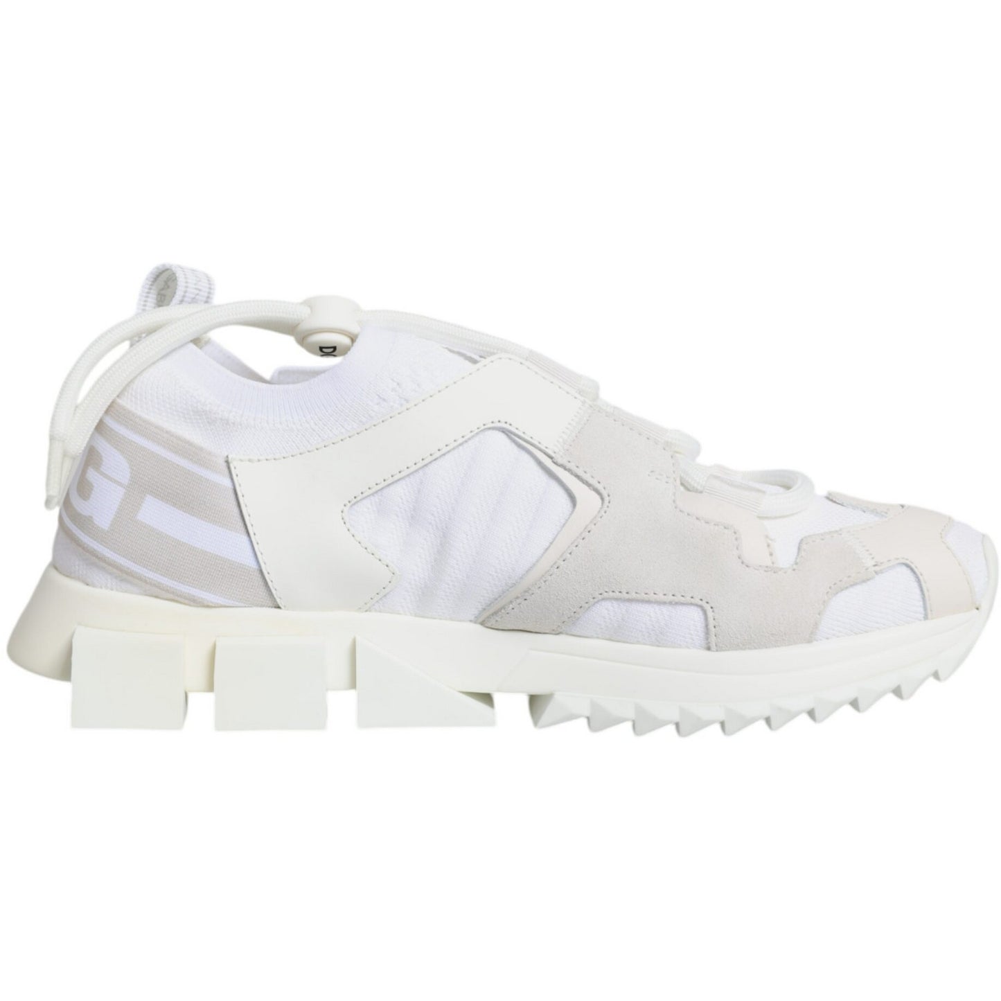 Dolce & Gabbana White Mesh Sorrento Trekking Sneakers Shoes