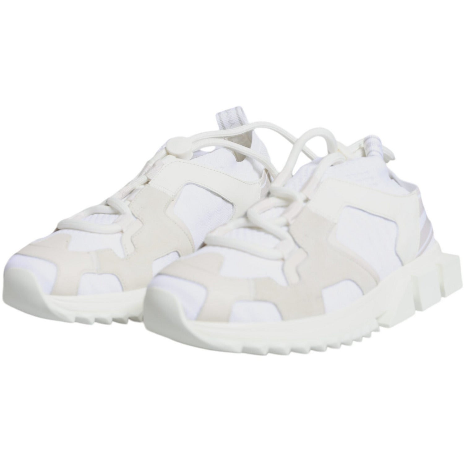 Dolce & Gabbana White Mesh Sorrento Trekking Sneakers Shoes