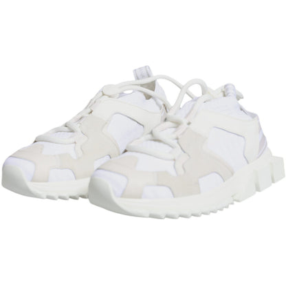 Dolce & Gabbana White Mesh Sorrento Trekking Sneakers Shoes