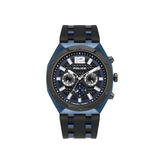 Police Blue Silicone Watch Police Dark Slate Gray