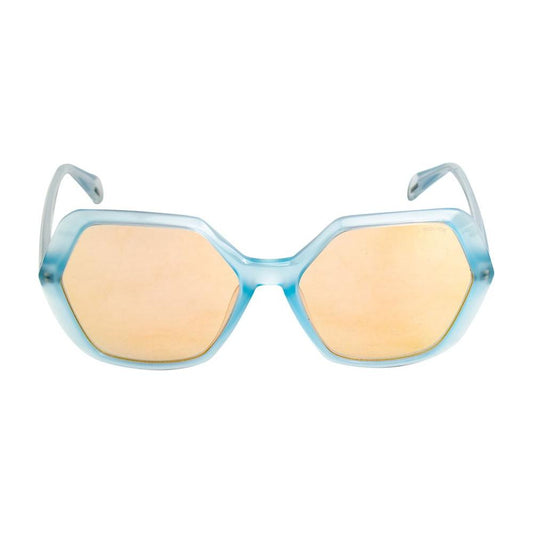 Police Blue Injected Sunglasses Police Wheat