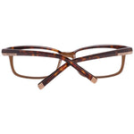 Dsquared² Brown Plastic Frames DQ5034-056-53, brown glasses with measurements 53/17/140 mm, front view.