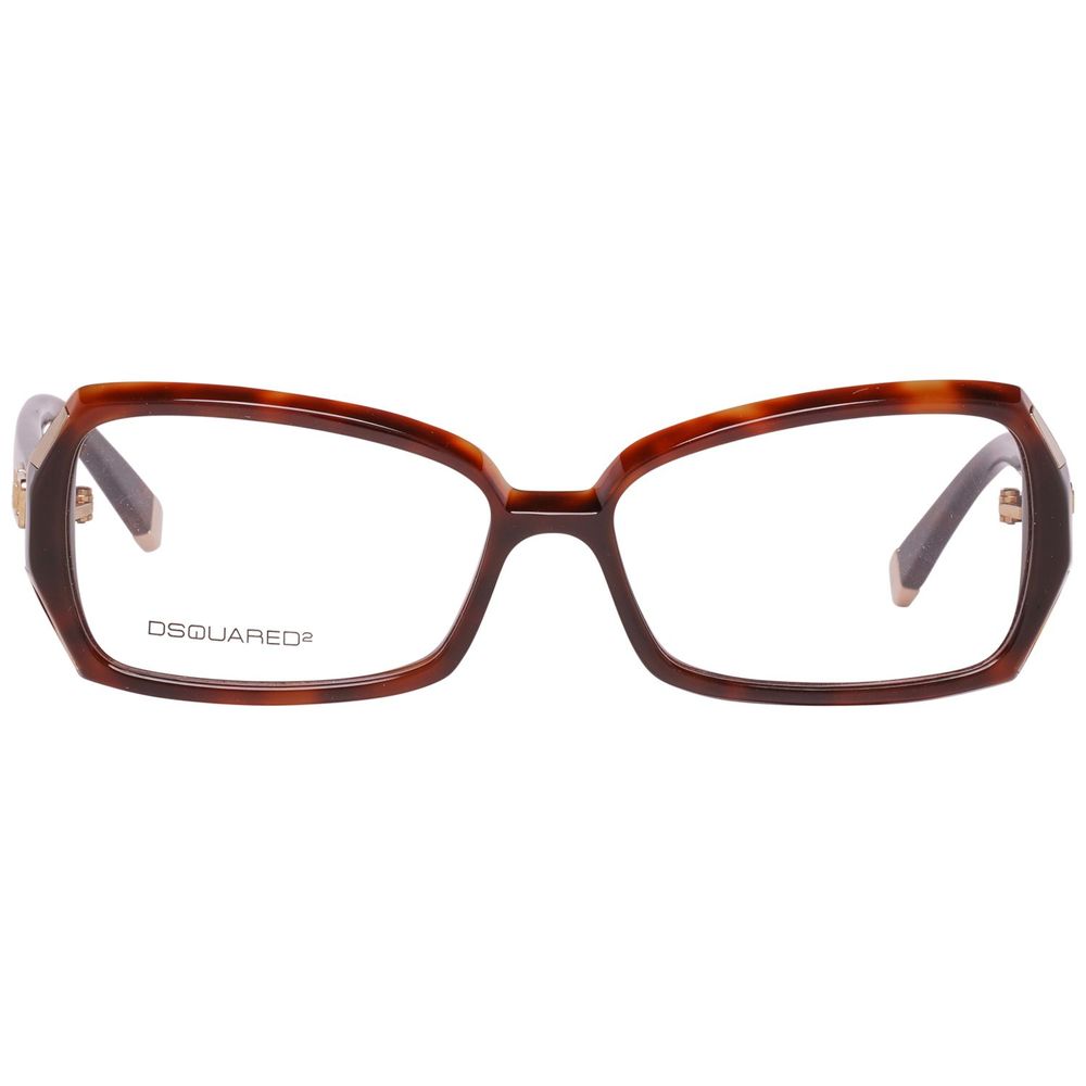 Dsquared² Brown Plastic Frames - Women's eyewear model DQ5049-052-54, lens/bridge/temple: 54/14/135mm, brown color, filter 2