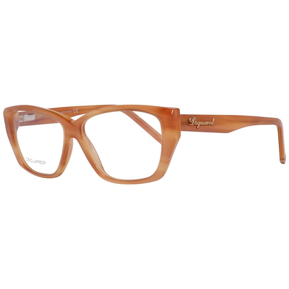 Dsquared² Brown Plastic Frames for women with 54/12/140mm size, lens filter 3, and stylish design.