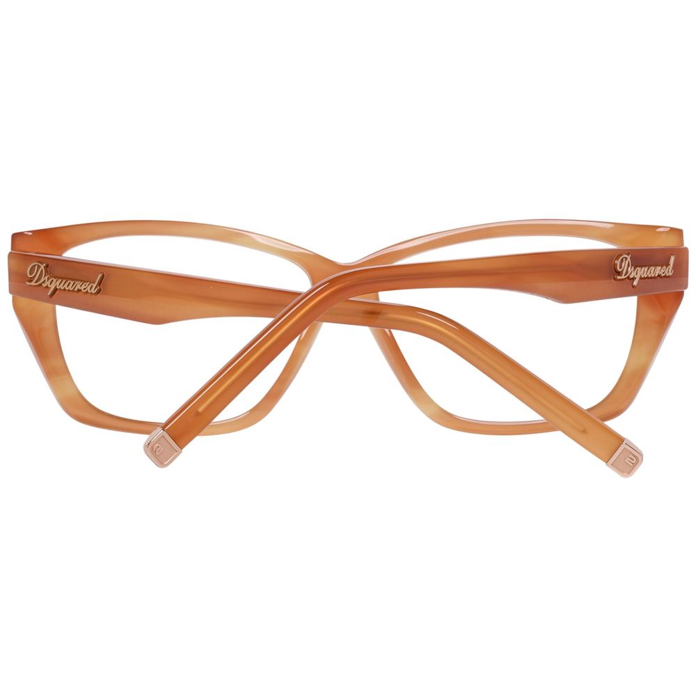 Dsquared² Brown Plastic Frames, women’s glasses, model DQ5063-039-54, stylish design with durable plastic, size 54/12/140 mm.