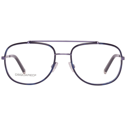 Dsquared² Blue Metal Frames for men with UV protection and impact resistance, ideal for helmets, model DQ5073-092-53.