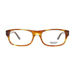 Gant Brown Plastic Frames - Men's glasses model GFELIXAMBHN53 in brown color with plastic material. Size: 53/17/140 mm. Stylish eyewear.