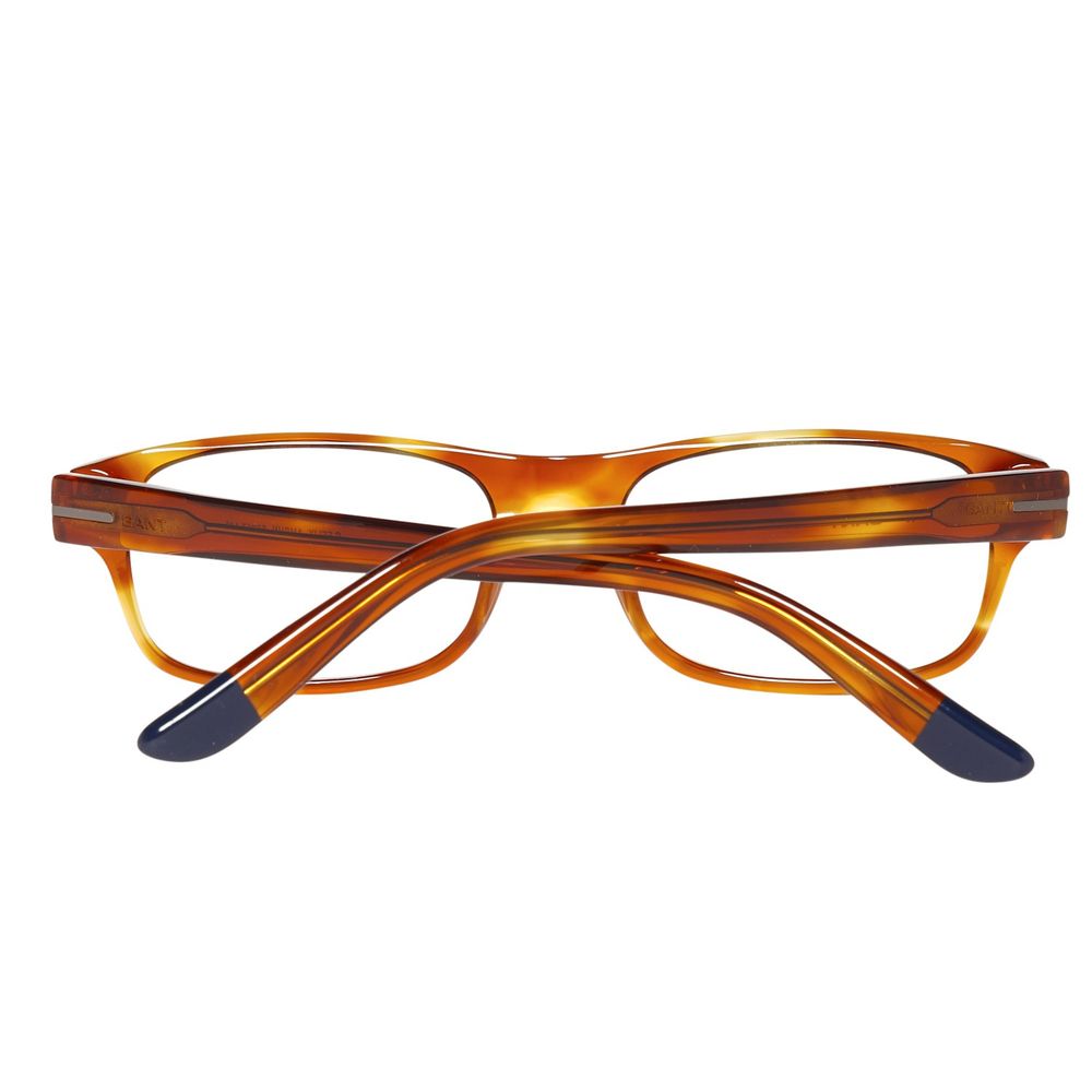 Gant Brown Plastic Frames with brown color, plastic material, and dimensions of 53/17/140mm, designed for men.