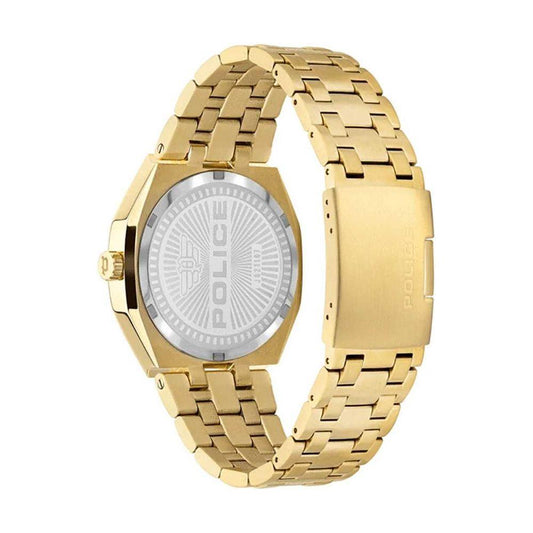 Police Gold Stainless Steel Stainless Steel Watch Police Tan