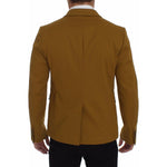 Dolce & Gabbana Yellow Cotton Stretch Blazer GTT10103-4