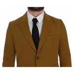 Dolce & Gabbana Yellow Cotton Stretch Blazer GTT10103-4