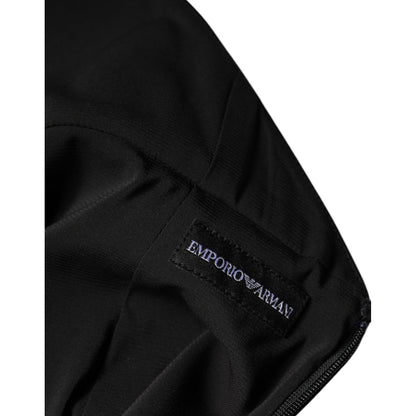 Emporio Armani Black Sleeveless Halter Sheath Long Gown Dress