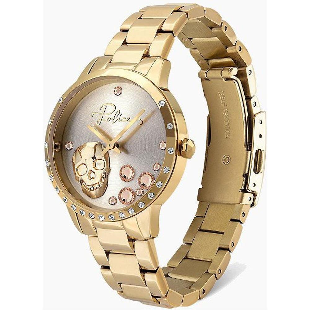 Police Gold Stainless Steel Dress Watch