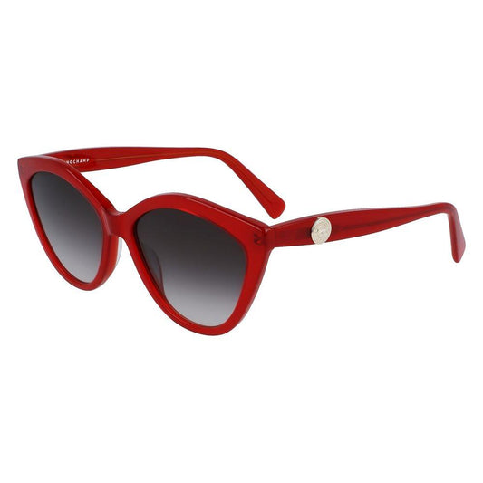 Longchamp Red Acetate Sunglasses Longchamp Brown
