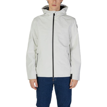 Suns Cream Polyester Jackets & Coat