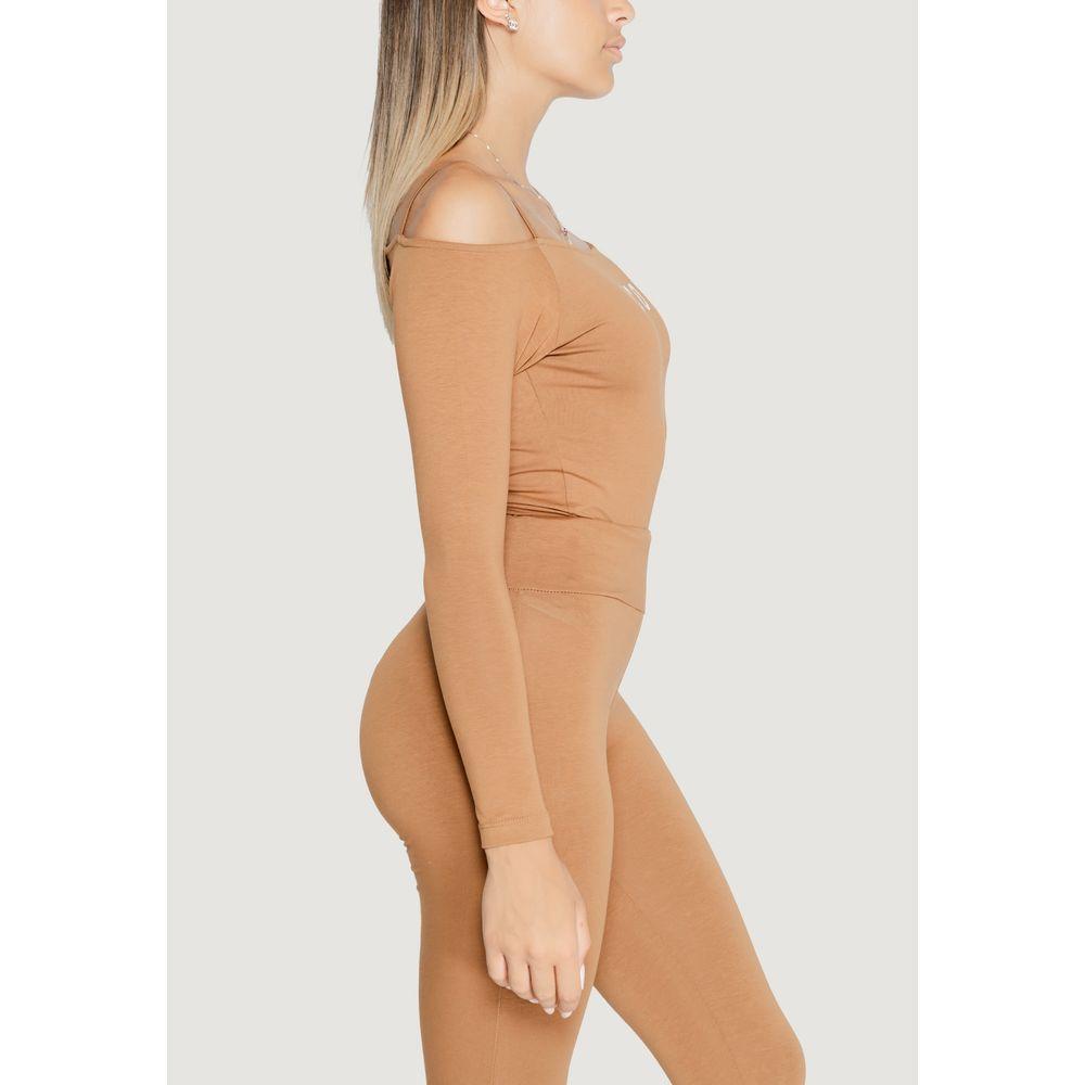 Icon Brown Cotton Bodysuit IC-14926900140-IT38|XS