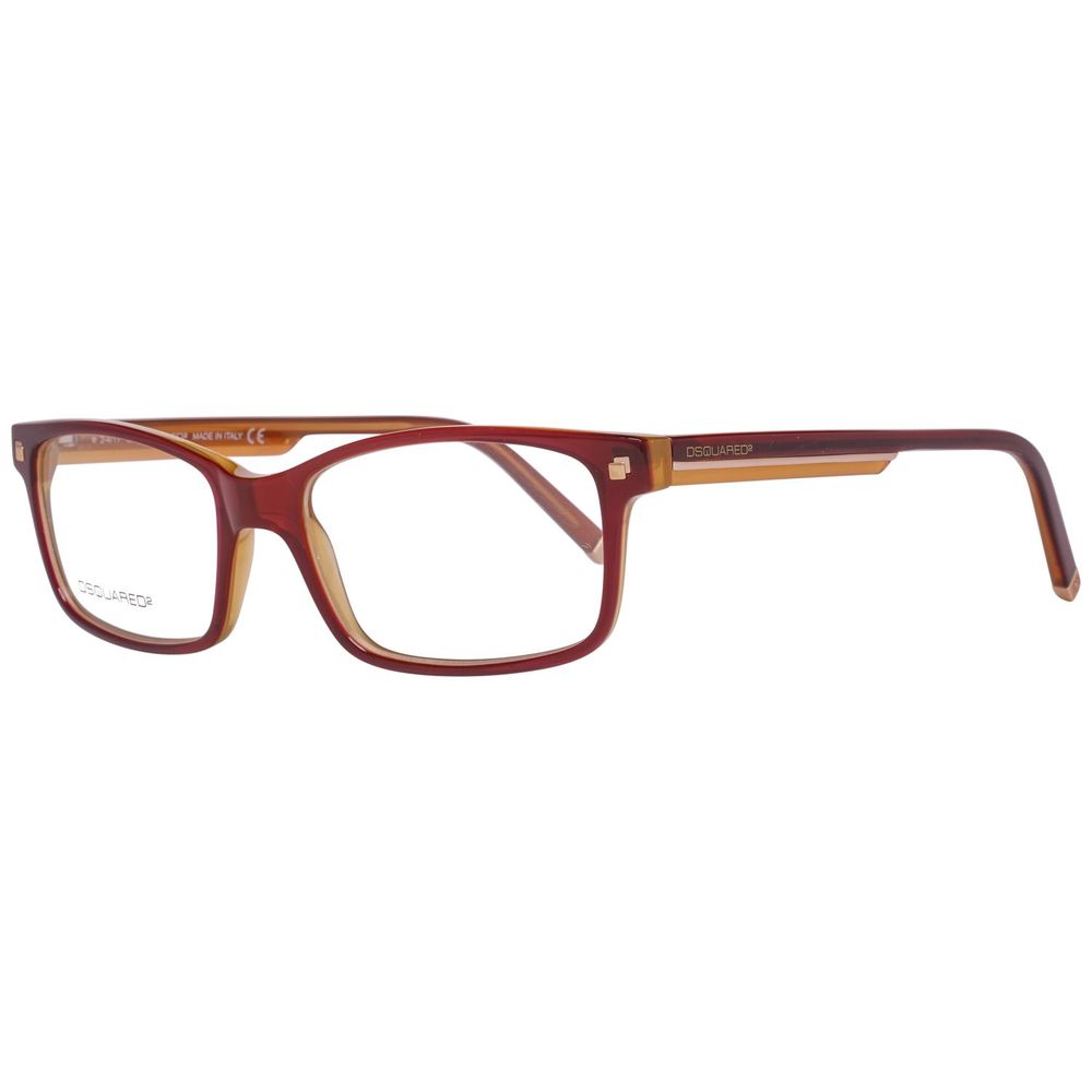 Dsquared² Bicolor Plastic Frames with polarized lenses, model DQ5036-071-54 in red and yellow color, 54/17/145 mm.