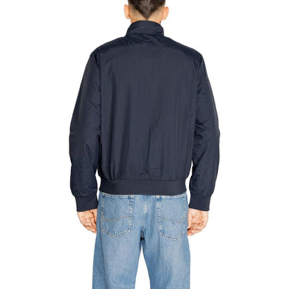 EA7 Emporio Armani Blue Polyamide Jackets & Coat