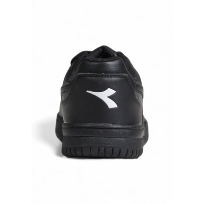 Diadora Black Artificial Leather Low Top Sneakers
