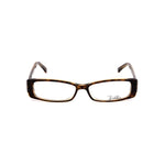 Emilio Pucci Orange Plastic Frames in Honey Havana color, rectangle design, 51/14/135mm dimensions, women's glasses.