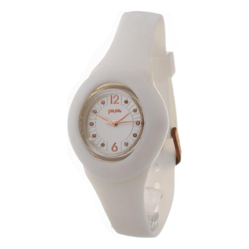 Folli Follie White Synthetic Bracelet Watch