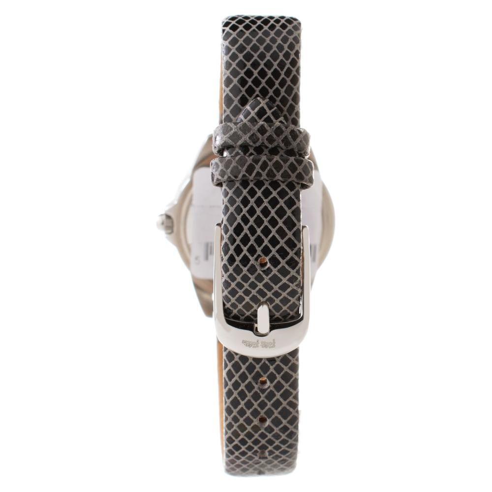 Folli Follie Gray Leather Dress Watch