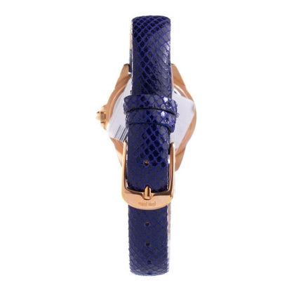 Folli Follie Blue Leather Dress Watch