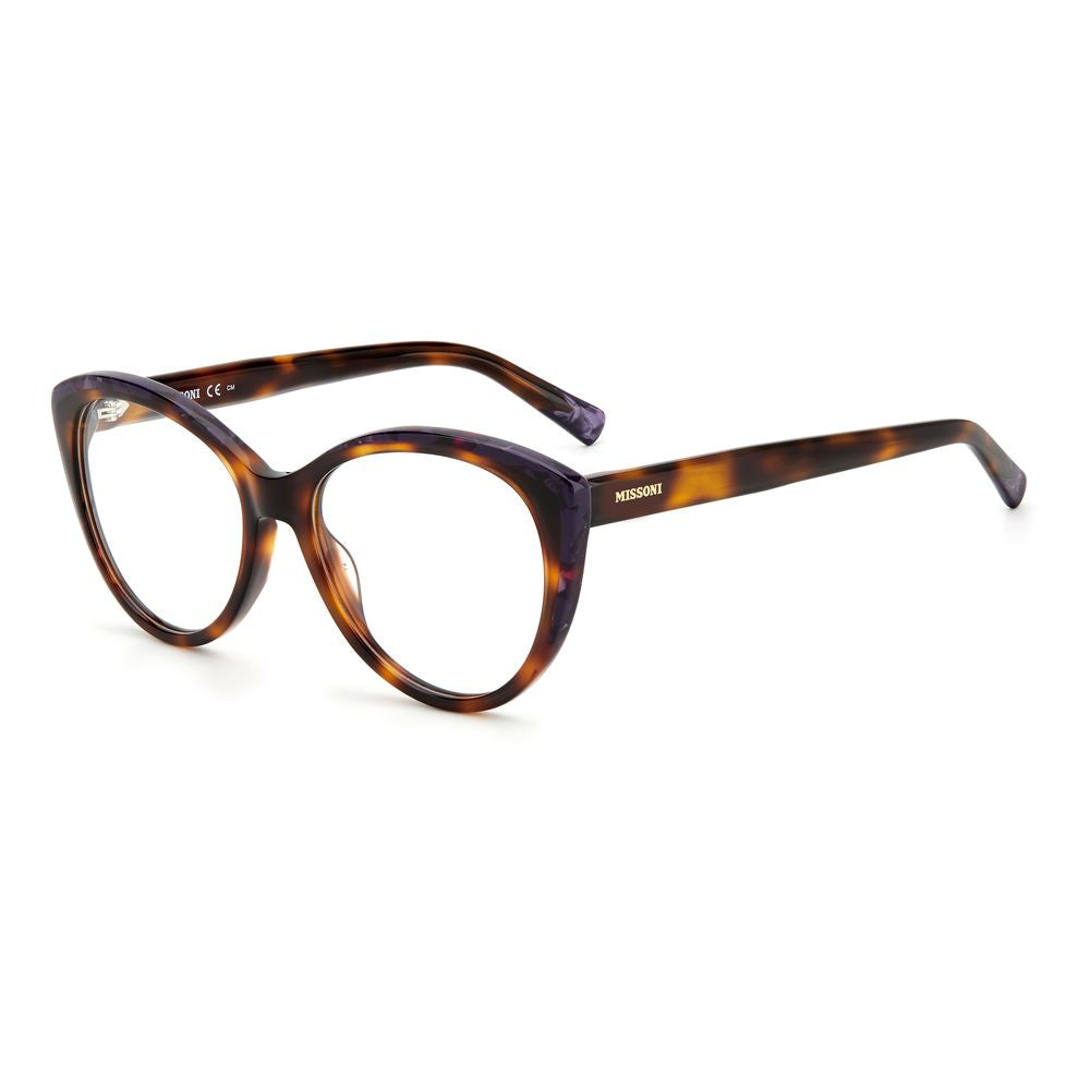 Missoni Bicolor Acetate Frames in Havana Violet for women, model MIS-0094-AY0, with dimensions 54/17/145 mm.