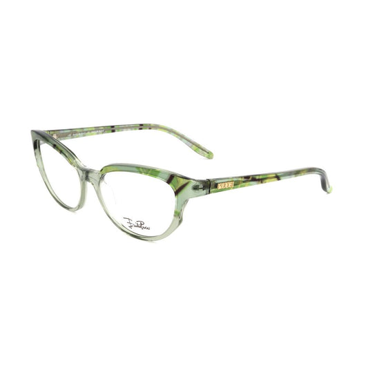 Emilio Pucci Green Plastic Frames with printed green design, model EP2657905, measures 51/16/130mm, for women.